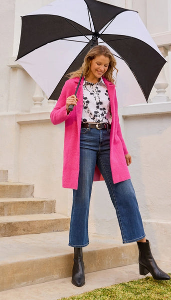 Long Sleeve Open Front Sweater Coat