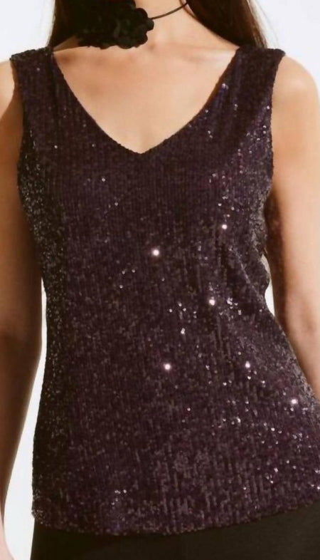 Sequined Sweater Knit Culotte Pants