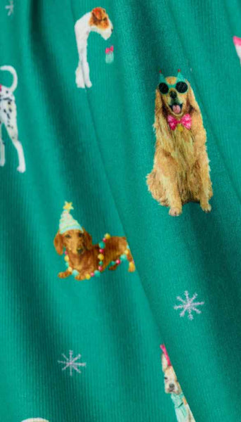Banded Pj Pant-Happy Pawlidays