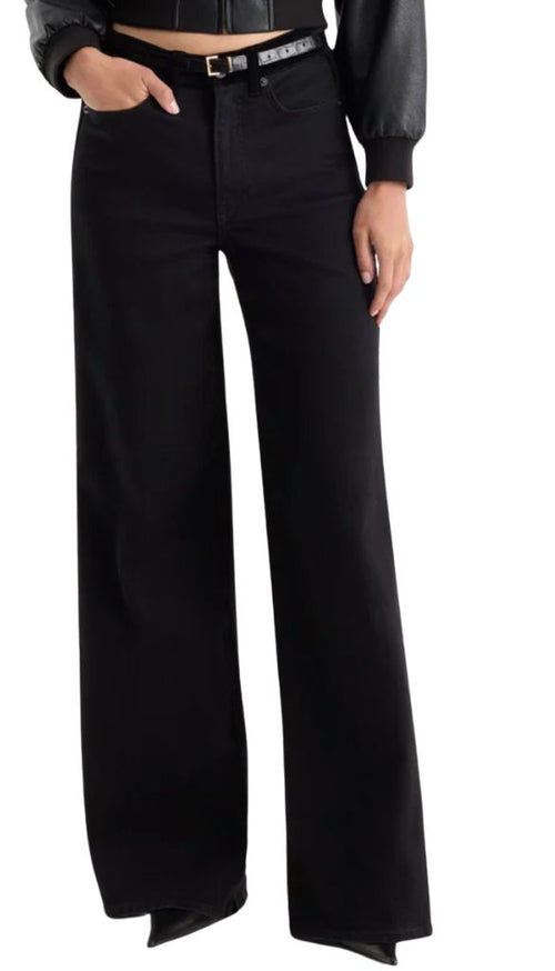 Good Waist Palazzo Jeans - Black