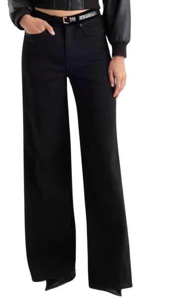 Good Waist Palazzo Jeans - Black