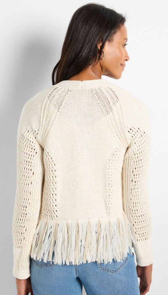 Tape Fringe Cardigan