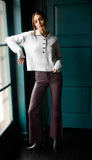 Lilia-Button Front Long Sleeve Sweater