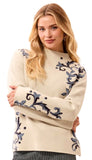 Long Sleeve Funnel Neck Sweater