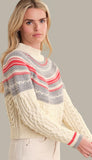 Ayana Cable Pullover With Pattern Yoke