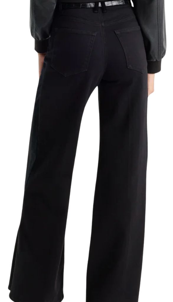 Good Waist Palazzo Jeans - Black
