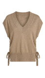 Vneck Dolman Popover Sweater With Tie