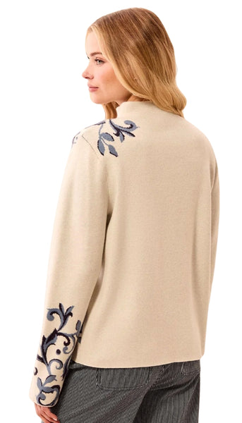 Long Sleeve Funnel Neck Sweater