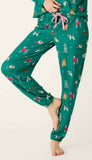 Banded Pj Pant-Happy Pawlidays