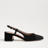 Tarra Slingback Heel - Black Suede