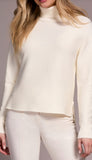 Turtleneck High Low With Side Slits