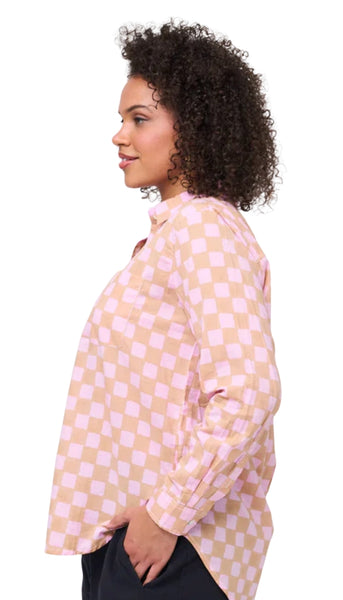 Good Boyfriend Shirt Checkerboard