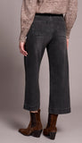 Sophia Curvy Button Fly Wide Crop