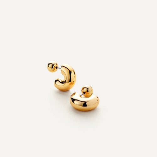 Tome Hoops-Small Gold Earrings