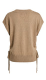 Vneck Dolman Popover Sweater With Tie