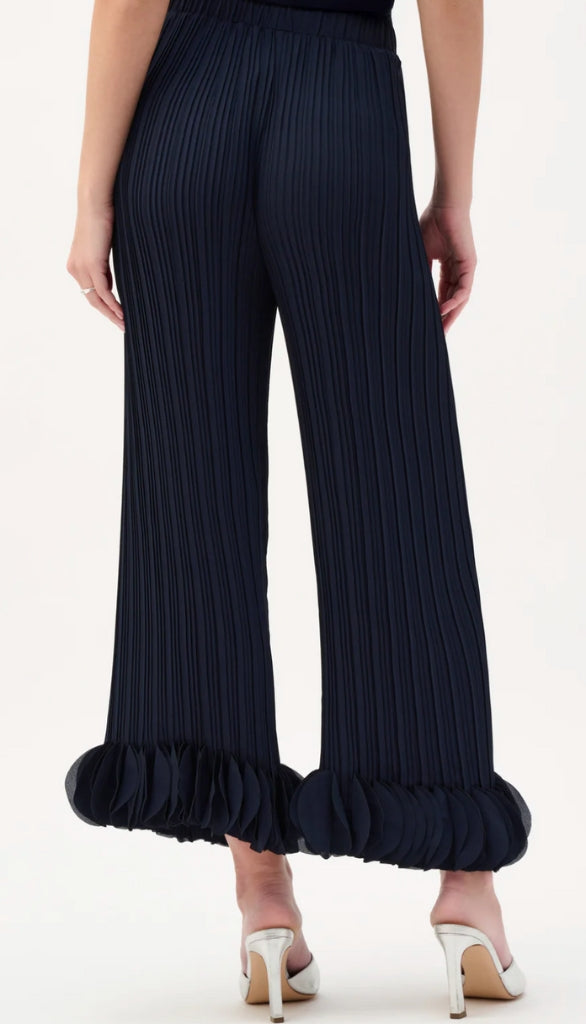 Georgette Wide Leg Pleated Pant