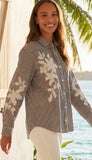 Stripe Embroidered Shirt