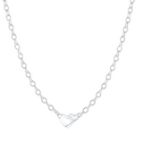 Parker Heart Mini Necklace - Silver