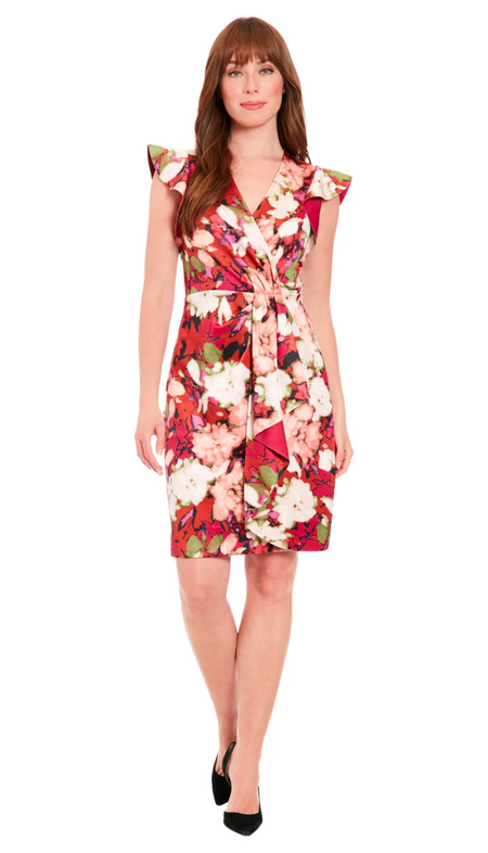 Drape Neck Side Ruched Placeme