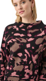 Jacquard Sweater With Rhinestone