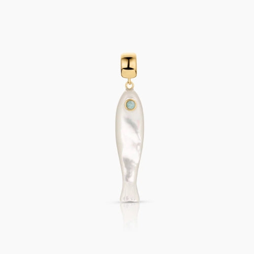 Fortuna Mother Of Pearl Fish Charm