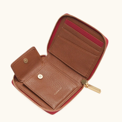 5 North-Mahogany, Pebble. Red Zip