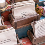 Life Itself-Canvas Zip Bag