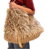 Tisah-Hairy Bag - Taupe