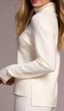 Turtleneck High Low With Side Slits