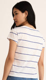 Striped Modern V-Neck Tea