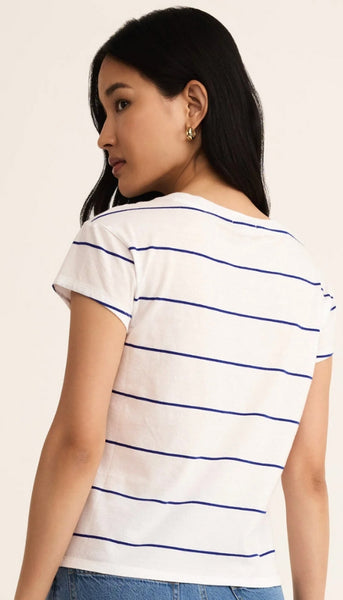 Striped Modern V-Neck Tea