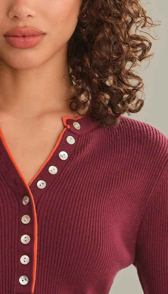 Emmeline Rib Layered Henley