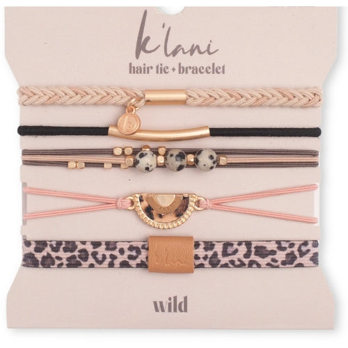 Hair Tie + Bracelet-Wild, Small
