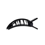 Small Flat Square Clip-Jet Black