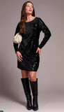 Long Sleeve Lined Dress
