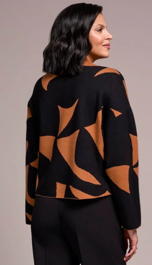 Long Sleeve Mock Neck Sweater With Pocket
