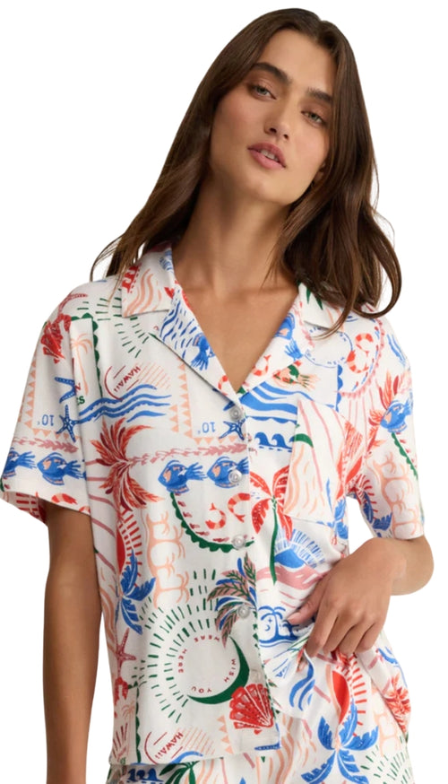 Beach Days Getaway Pj Top