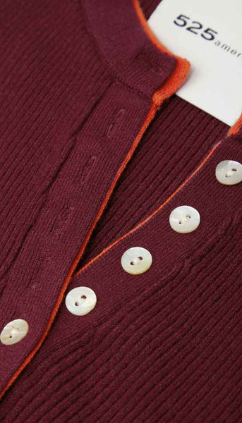 Emmeline Rib Layered Henley