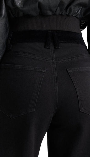 Good Waist Palazzo Jeans - Black