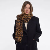 Scarf With Leopard All Over Design