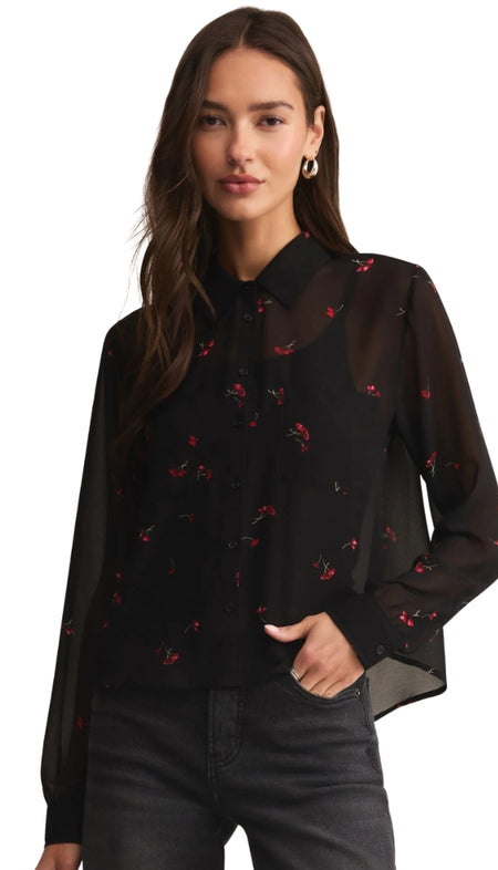 Ayana Cable Pullover With Pattern Yoke