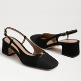 Tarra Slingback Heel - Black Suede