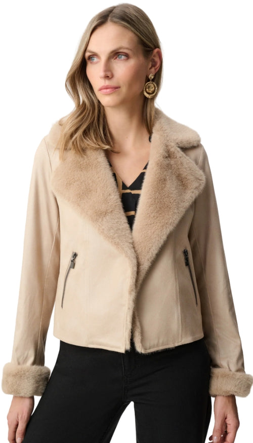 Foiled Faux Suede Jacket