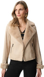Foiled Faux Suede Jacket