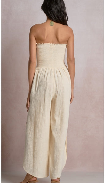 Strapless Smock Jumpsuit