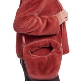 Small Faux Fur Crossbody Bag
