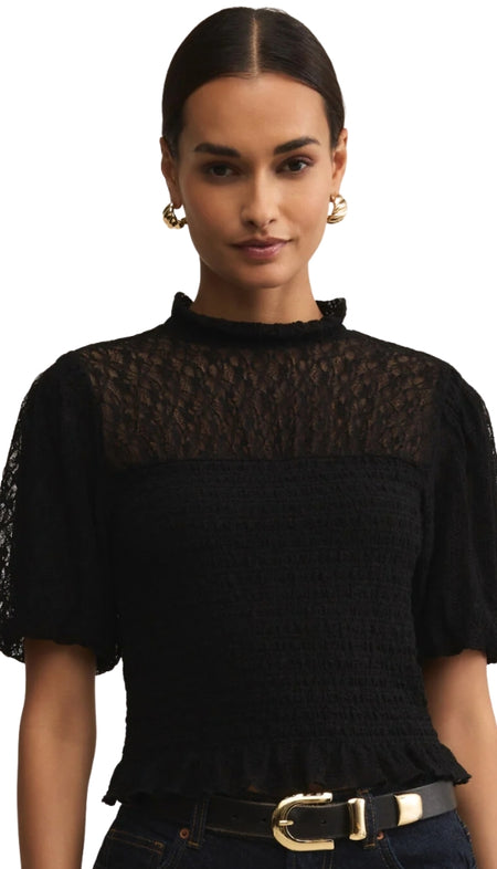 Ayana Cable Pullover With Pattern Yoke