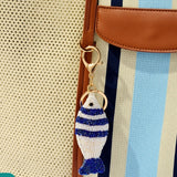 Beaded Bag Charm Keyring-Fish