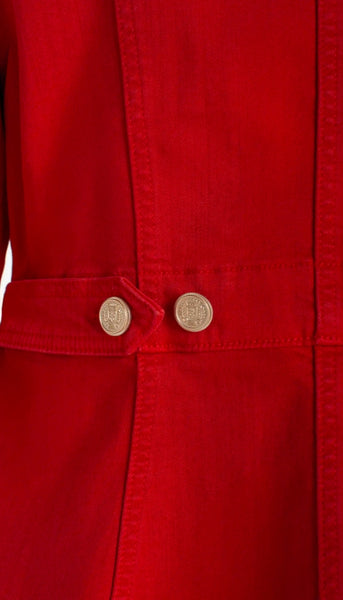 Peplum Jacket With Tab Detail