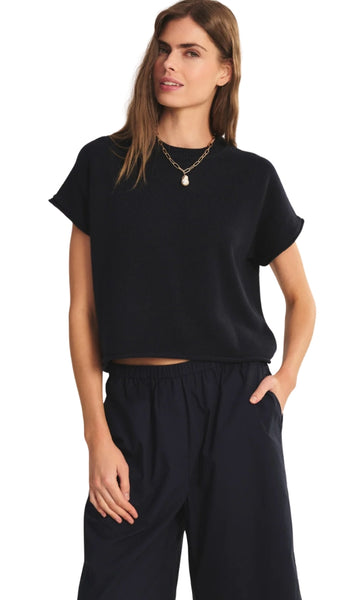 Cap Sleeve Crew Top